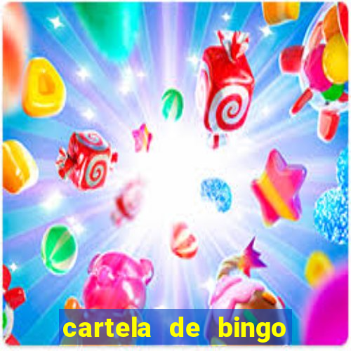 cartela de bingo pra imprimir